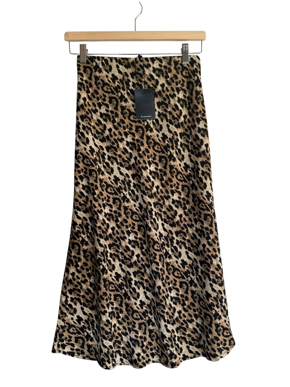 OAT NEW YORK leopard print skirt XS NWT